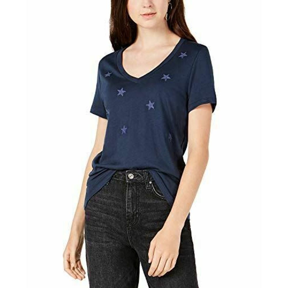 CARBON COPY Tee sz XS Embroidered Stars NWT $34
